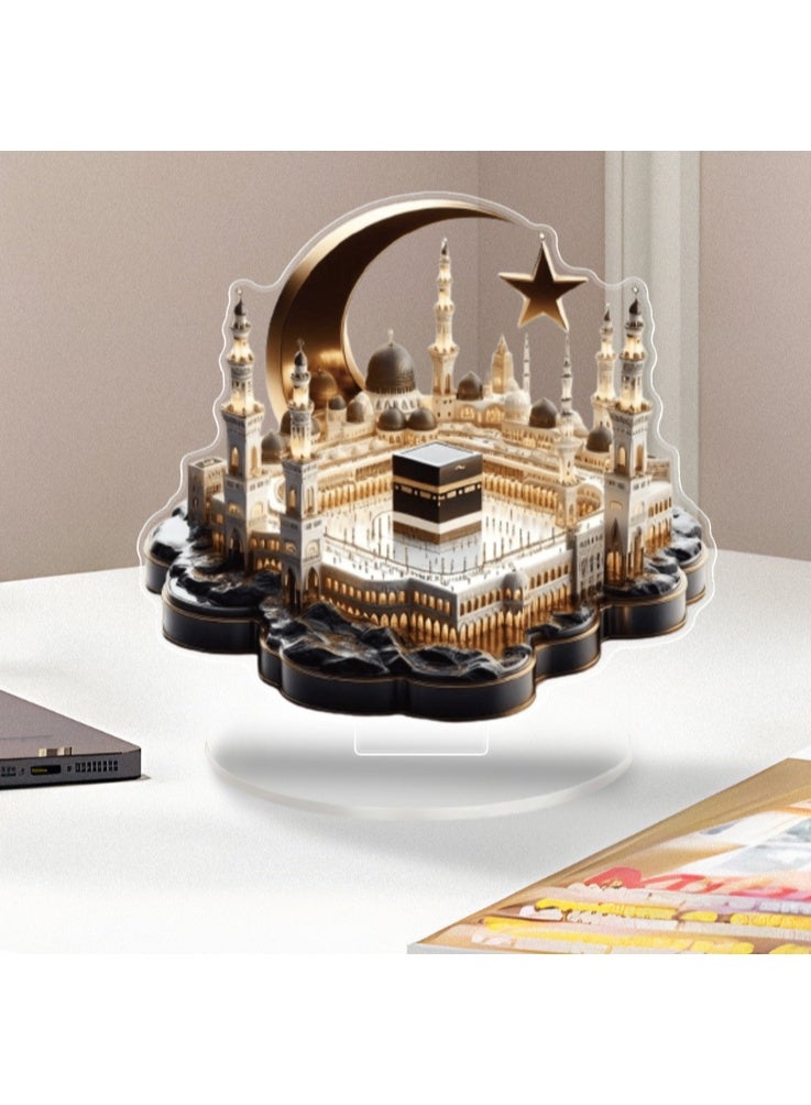 OASIS-TH Acrylic Eid Mubarak Ornament – Islamic Decor for Ramadan and Eid Al-Fitr Celebrations - Image 1